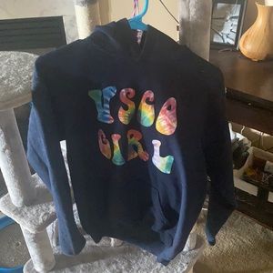 A blue vsco girl hoodie size XL in youth